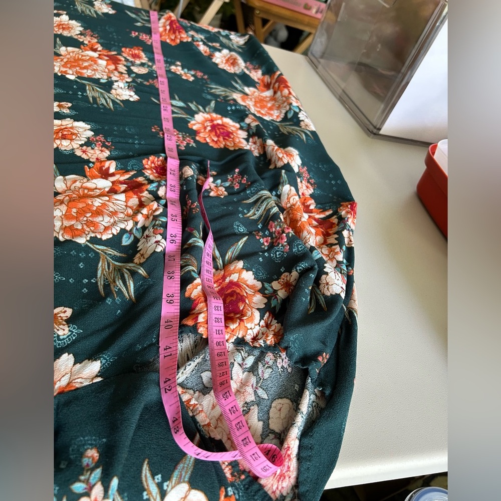 Knox Rose Green Floral Kimono - Picture 4 of 5